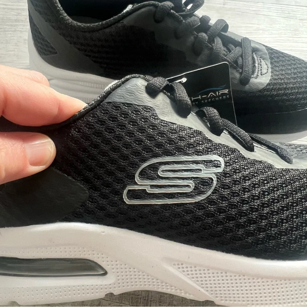 NWT Skechers Unisex Boys Girls Microspec Max Kaptix Black Sneakers Tennis Shoes - Picture 8 of 10